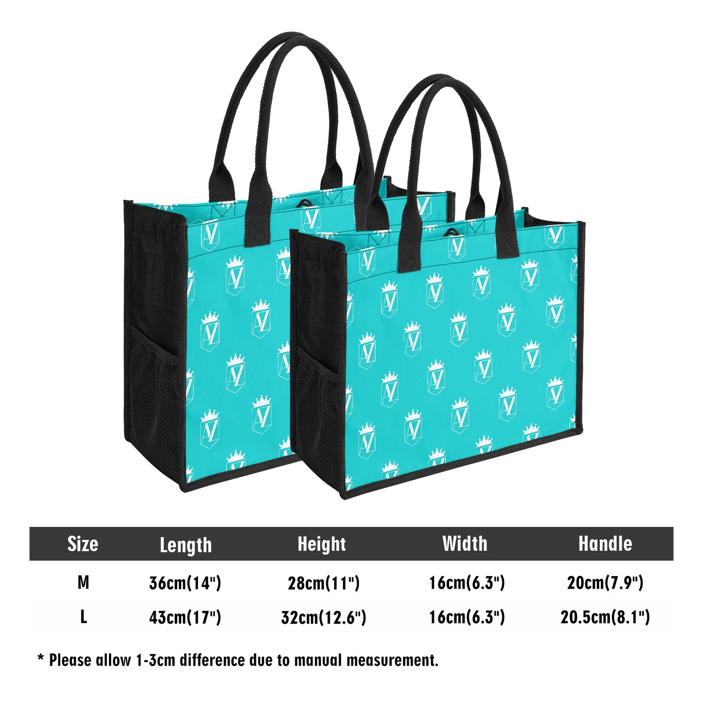 AZ Premium 3 Layer Canvas Tote Bag