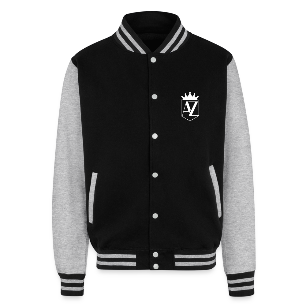 AZ Heavyweight Letterman Jacket - black/heather grey