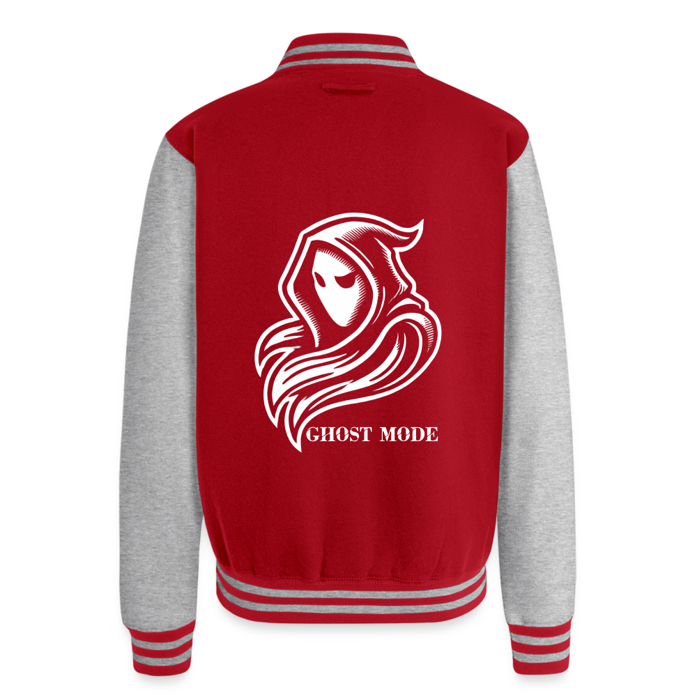 AZ Heavyweight Letterman Jacket - red/heather grey